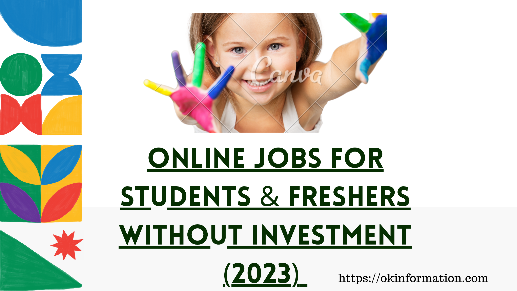 online jobs for freshers without investment (2023)